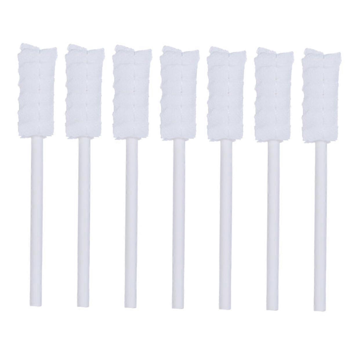 Mouth Swab Baby Toothbrush Pack of 10 Soft Sponge Oral Care Dental Swabs for Infants and Toddlers White