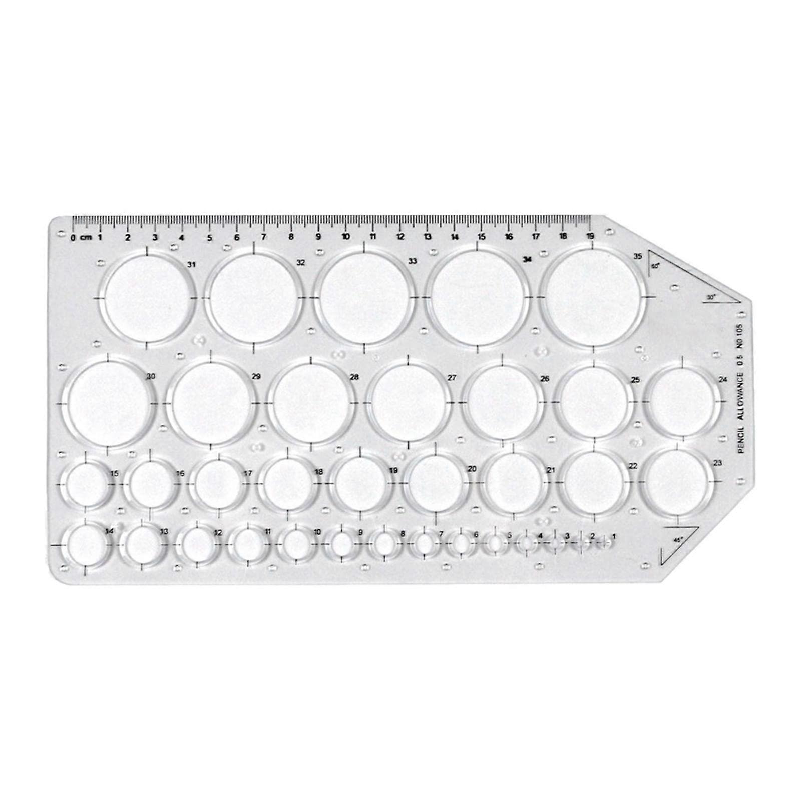 Architectural circle template, drawing tool for school buildings, formwork