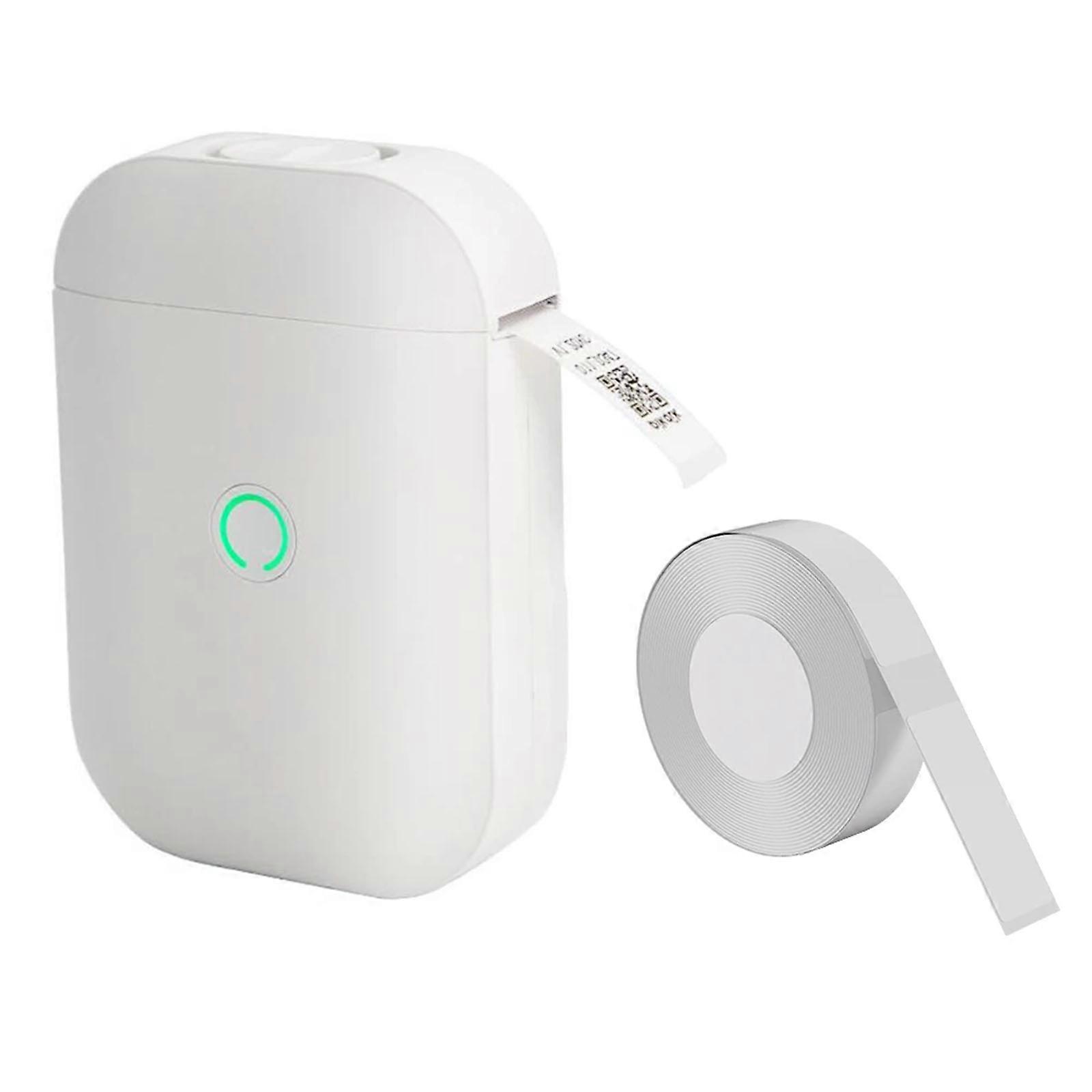 Portable Bluetooth-compatible Thermal Label Printer for Retail and Logistics Label Printer Pocket Smartphone Label Maker  White