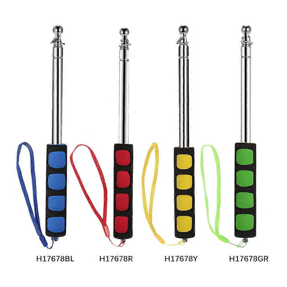 1.2 Meters Outdoor Flagpole Stainless Steel Telescopic Flag Pole for Teachers' Teaching Pointer Tour Guide Banner 47
