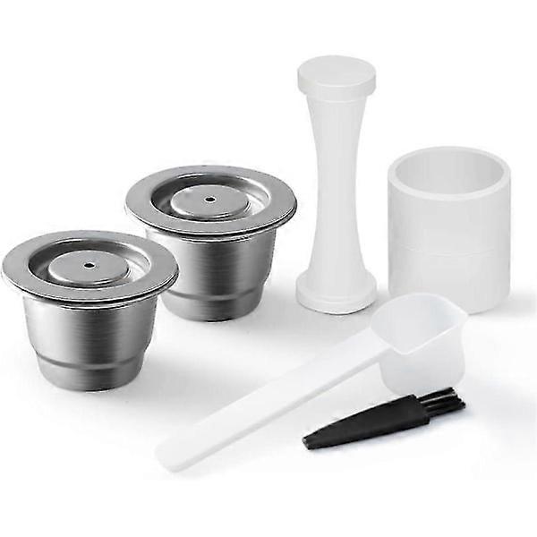 Suitable for Nepresso Refillable Capsule Reusable Stainless Steel Coffee Capsule Coffee Filter Capsule for Machines