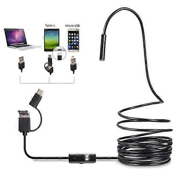 3.5m soft cable phone endoscope camera, USB Type-C/USB