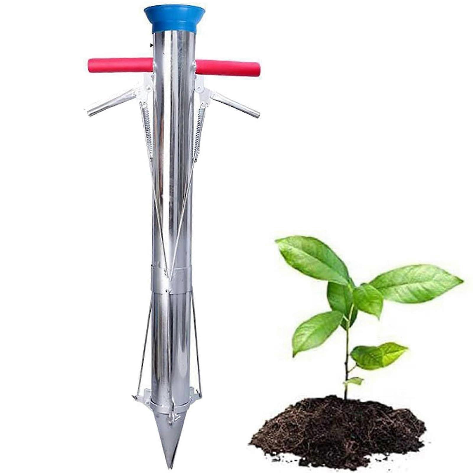 Vegetable Seedlings Planting Tool Long Handle Bulb Planting Tool with Soft Handle