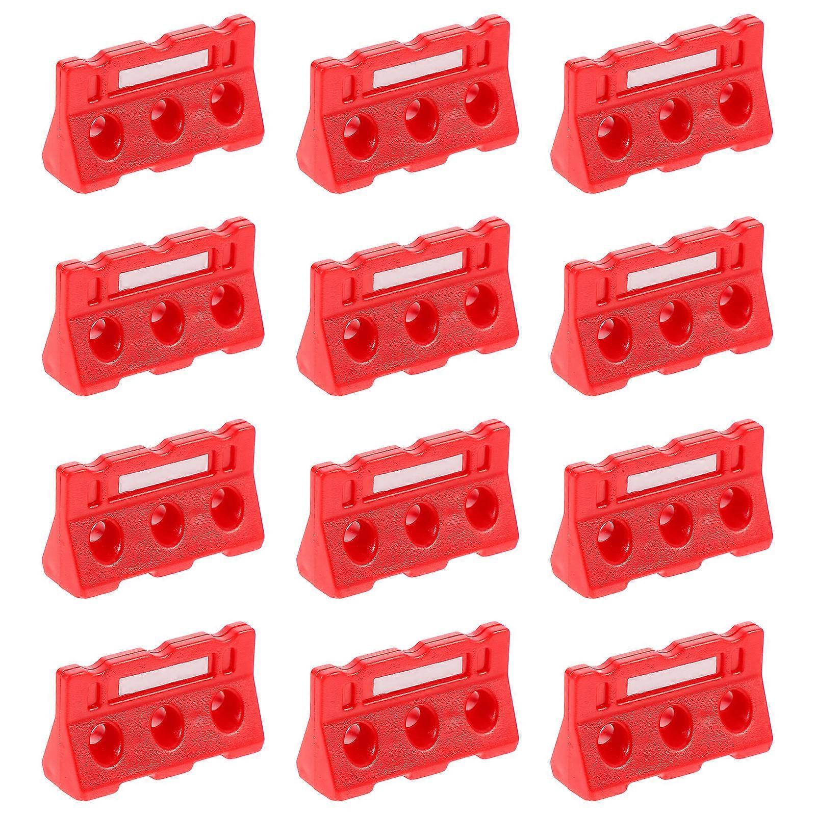 Kids Traffic Roadblock Toy 24Pcs Imagination Development Miniature Roadblock Models Assorted Color Safe And ABS Material