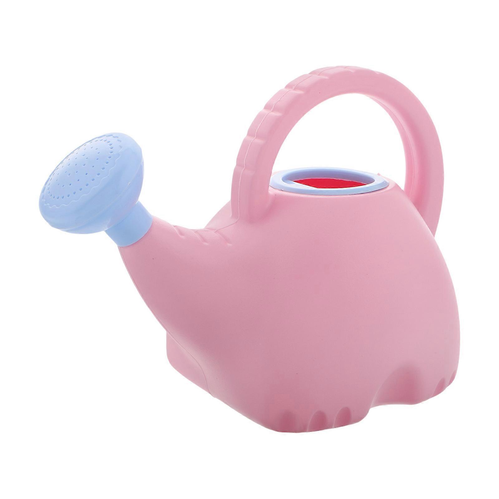 Childrens Watering Can Elephant Shape Lightweight Easy to Fill Pink 1.5L 1Pack