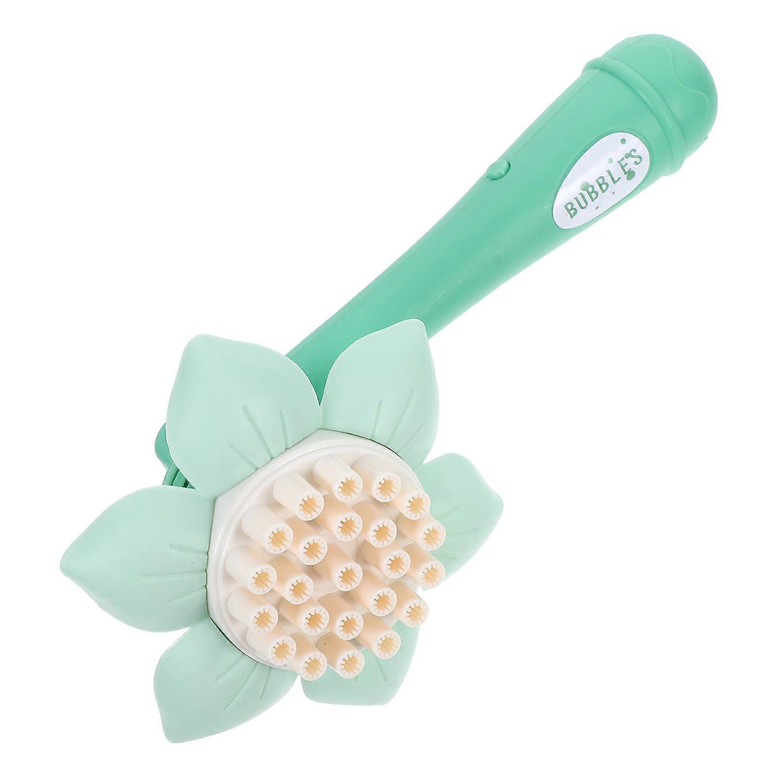 Solrosform Bubble Machine Bärbar Bubbla Elektrisk Fläkt För Fester Inomhus Utomhusbruk 1st