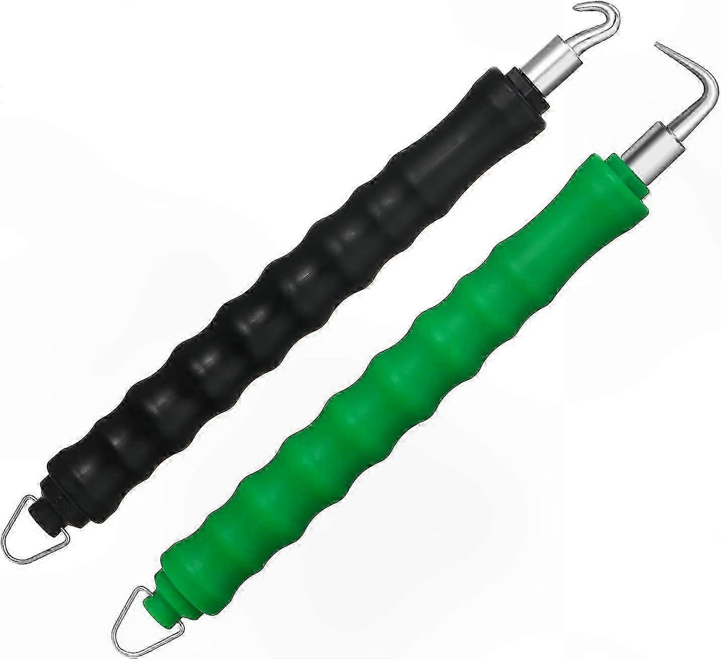 2-Pack Rebar Tying Tool with Bent and Straight Hook Options for Efficient Construction Projects