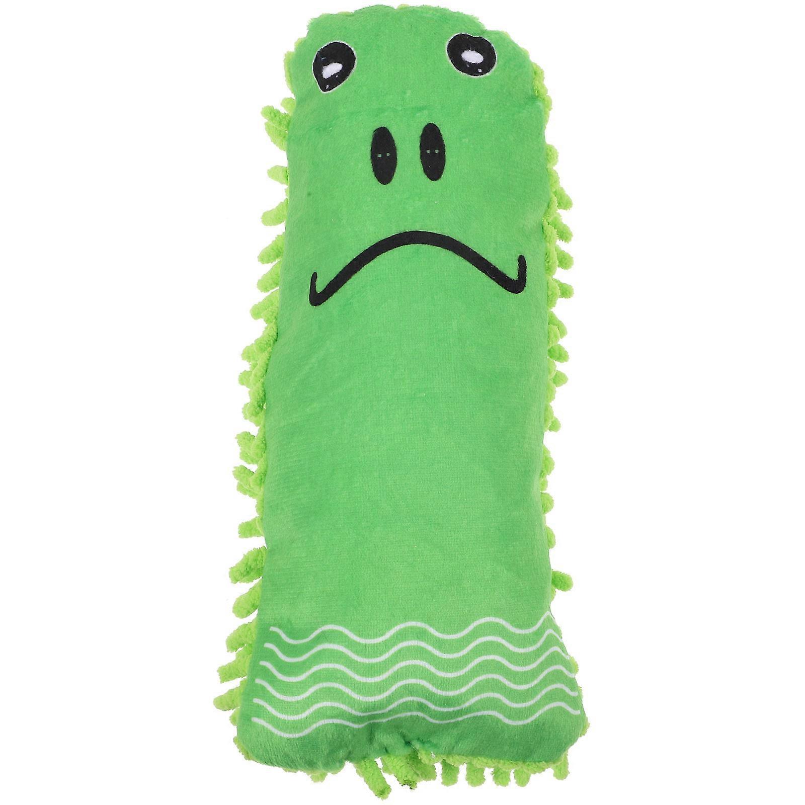 Soft Dog Toy Adorable Frog Shaped Plush Chew Toy 23X10X7CM Light Green For 1Pcs