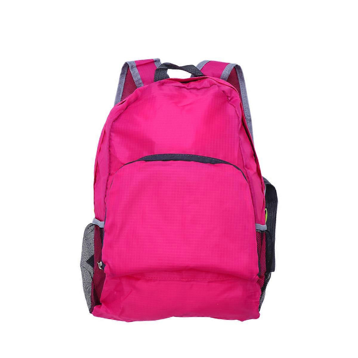 תרמיל נסיעות מתקפל בד פרימיום לבית הספר לשימוש יומיומי ורוד 16.3×10.8×3.9 אינץ' 1 חבילה