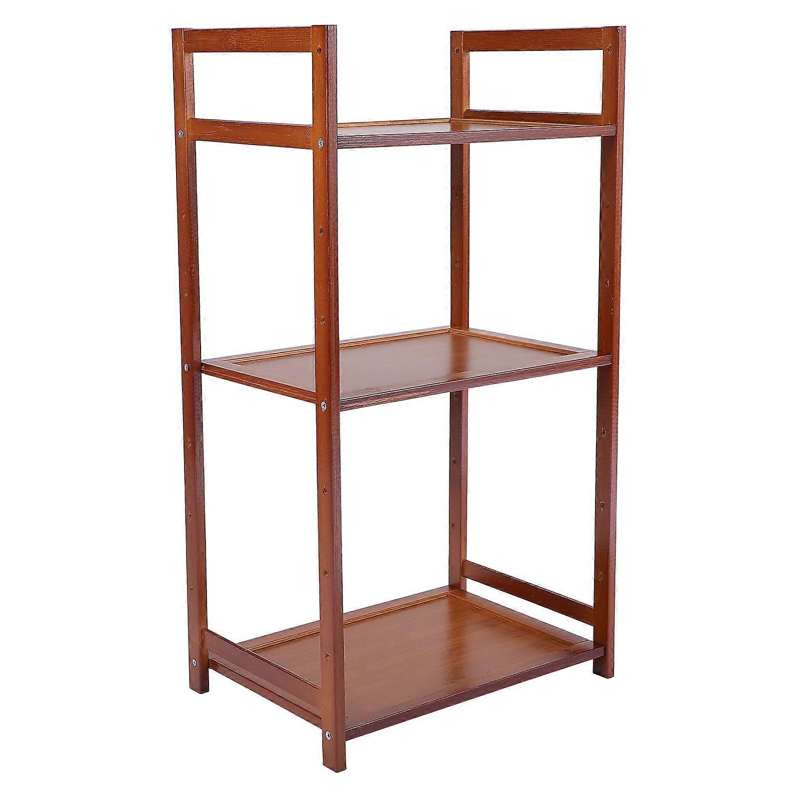Stylish Freestanding Book Rack Perfect For Tidy Spaces In Home And Office Environments 25.55X13.76X9.82inch
