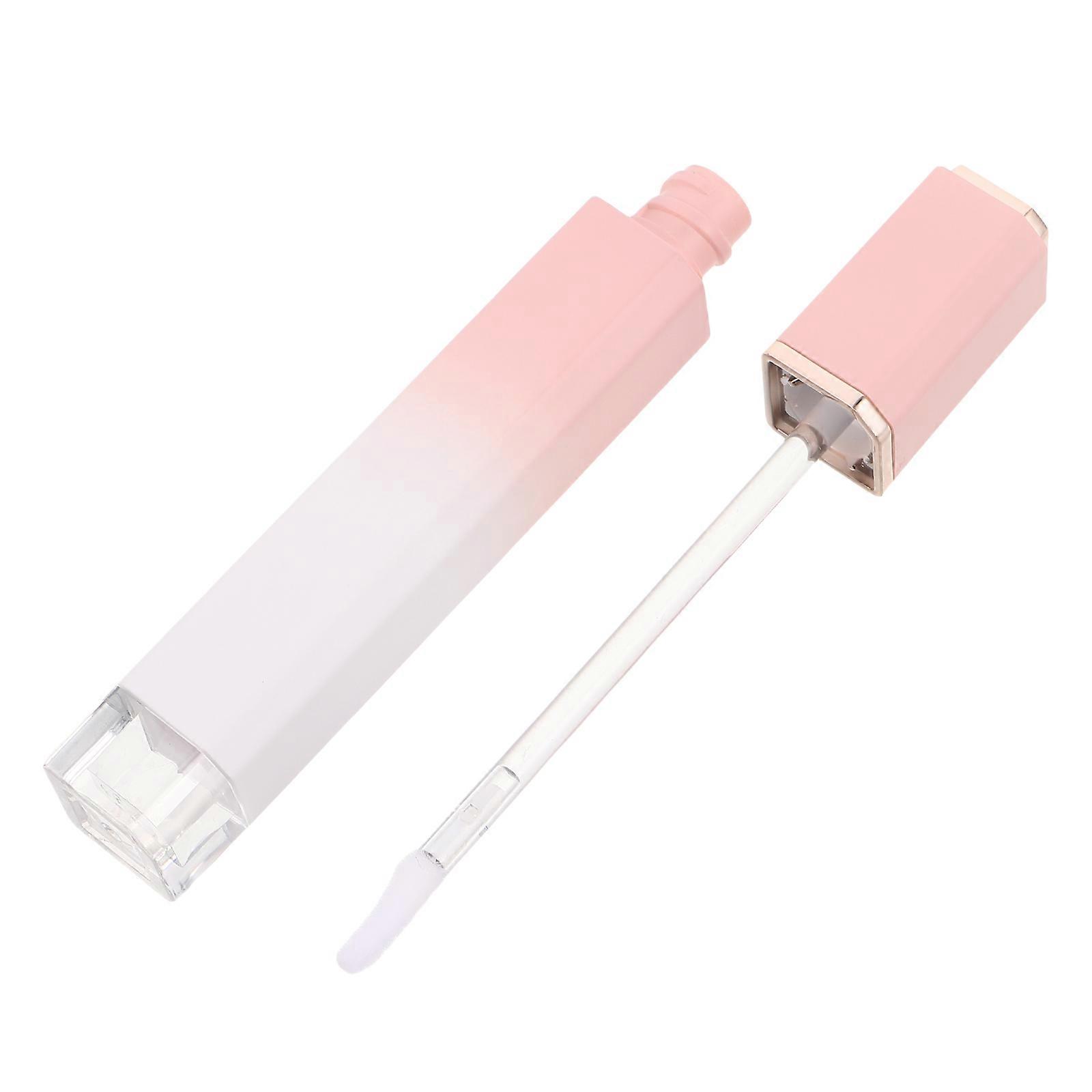 1 Set Empty Lip Gloss Tubes Refillable Glaze Bottles Creative Containers Square Mini Tubes for Beauty Makeup DIY Kit