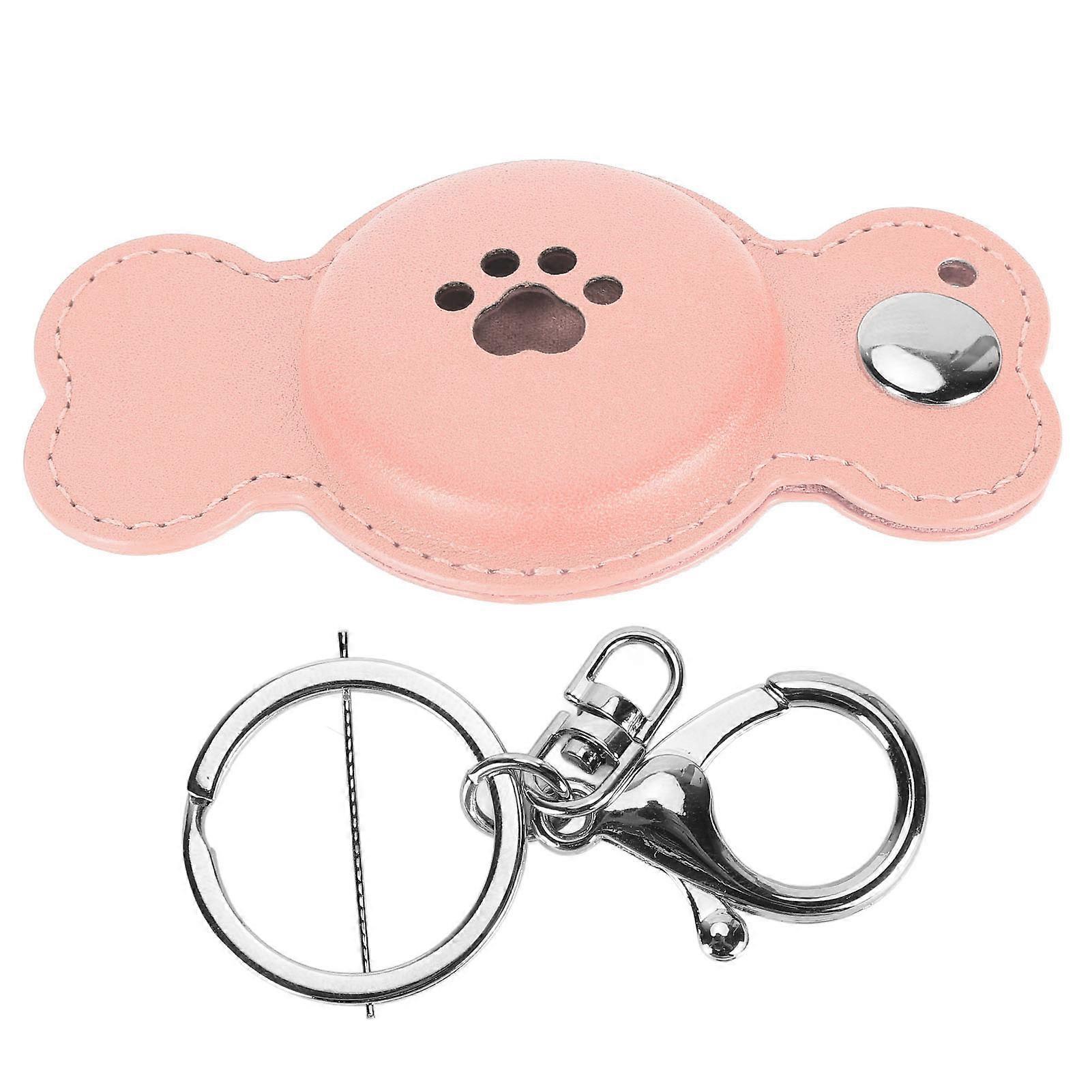 Item Finder Case Multifunctional Prevent Loss Soft Durable for Airtag Tracking Device Holder for Travel Car Key Pink