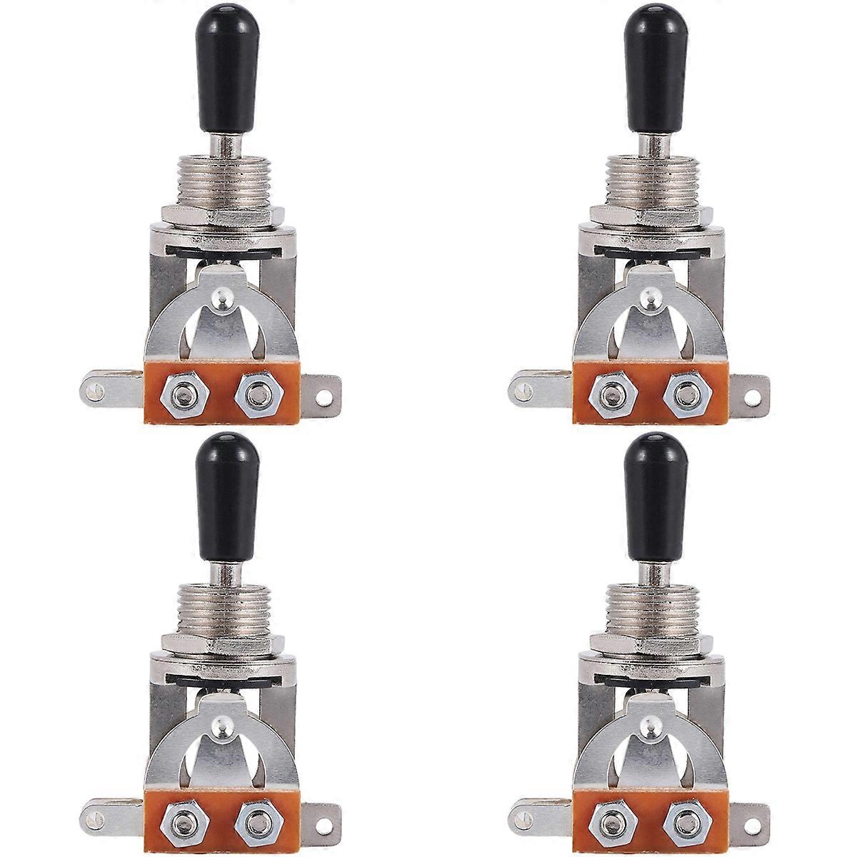 4X Electric Guitar Toggle Switch 3 Way in Black (Rhythm Treble) Pickup Selector