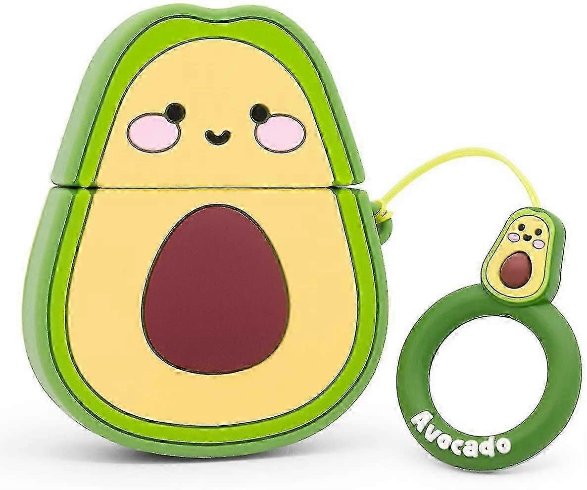 Cute Avocado Funny 3d Cartoon Cool Fruit Shape For Airpods 1&2 Case