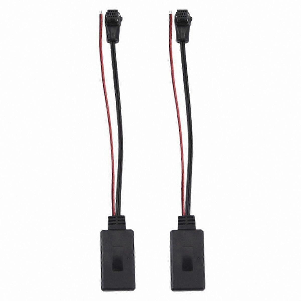 2-Pack Bluetooth Audio Receiver for Car with 11-Pin Connector Support