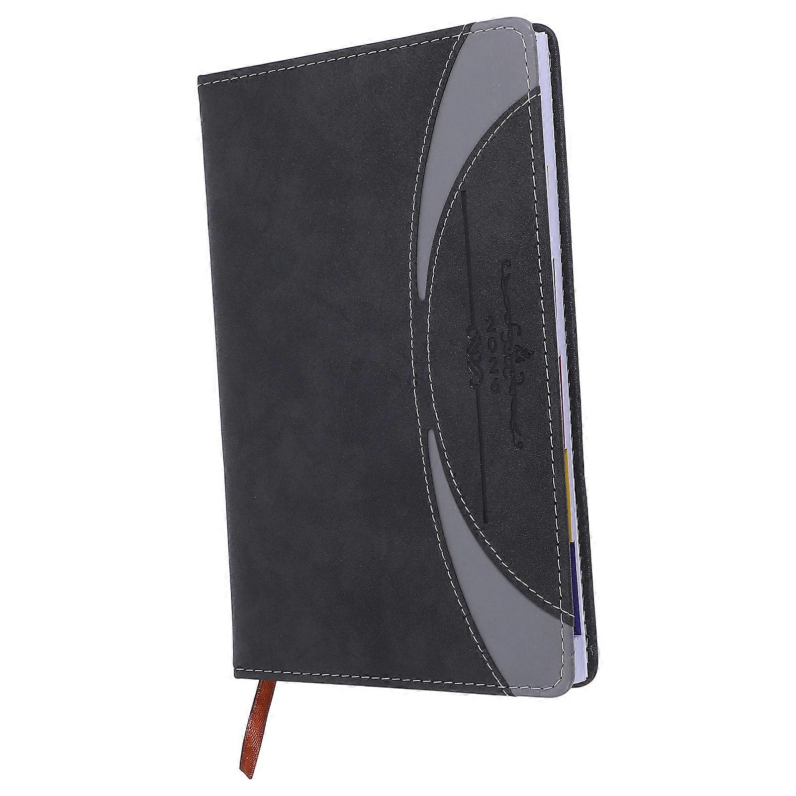 Pu Notebook A5 Monthly Index Bookmarks For Daily Notes Meetings And Travel 21.30X14.50X2.00CM Cover 1Pcs