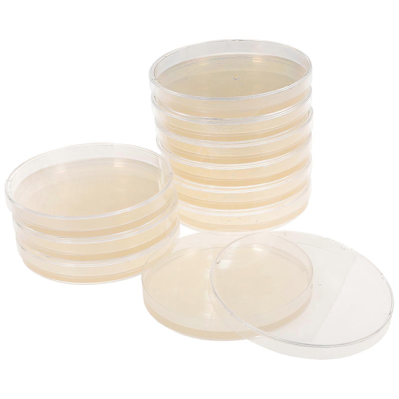 10pcs Portable Agar Plates Prepoured Petri Dishes for Science Fair Projects