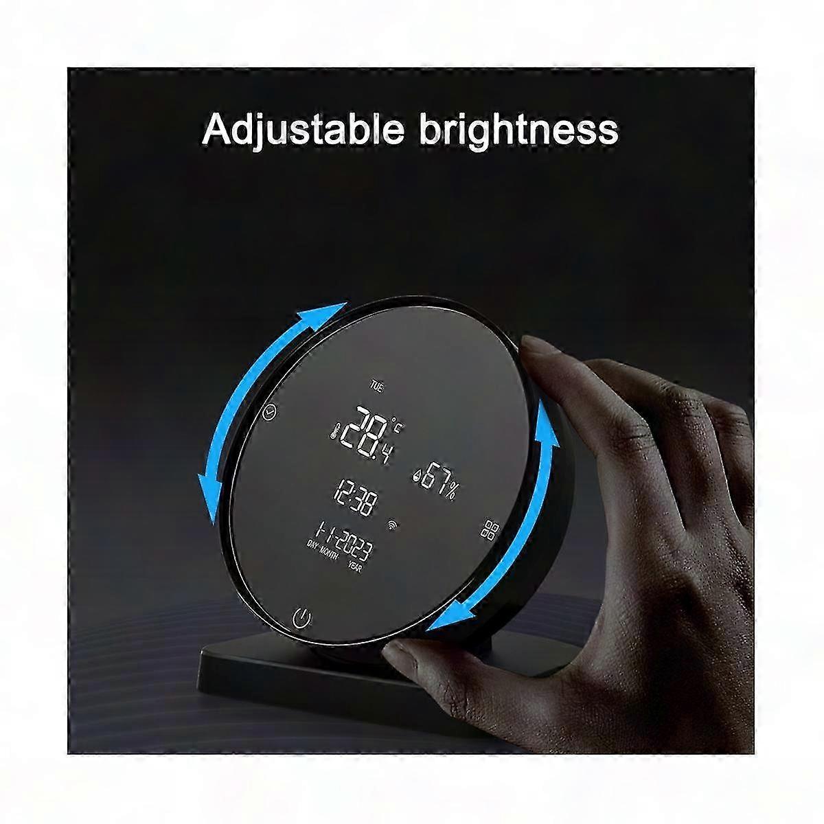 Tuya WiFi USB Rechargeable Temperature Humidity Sensor Hygrometer for Home Baby Room LCD Display