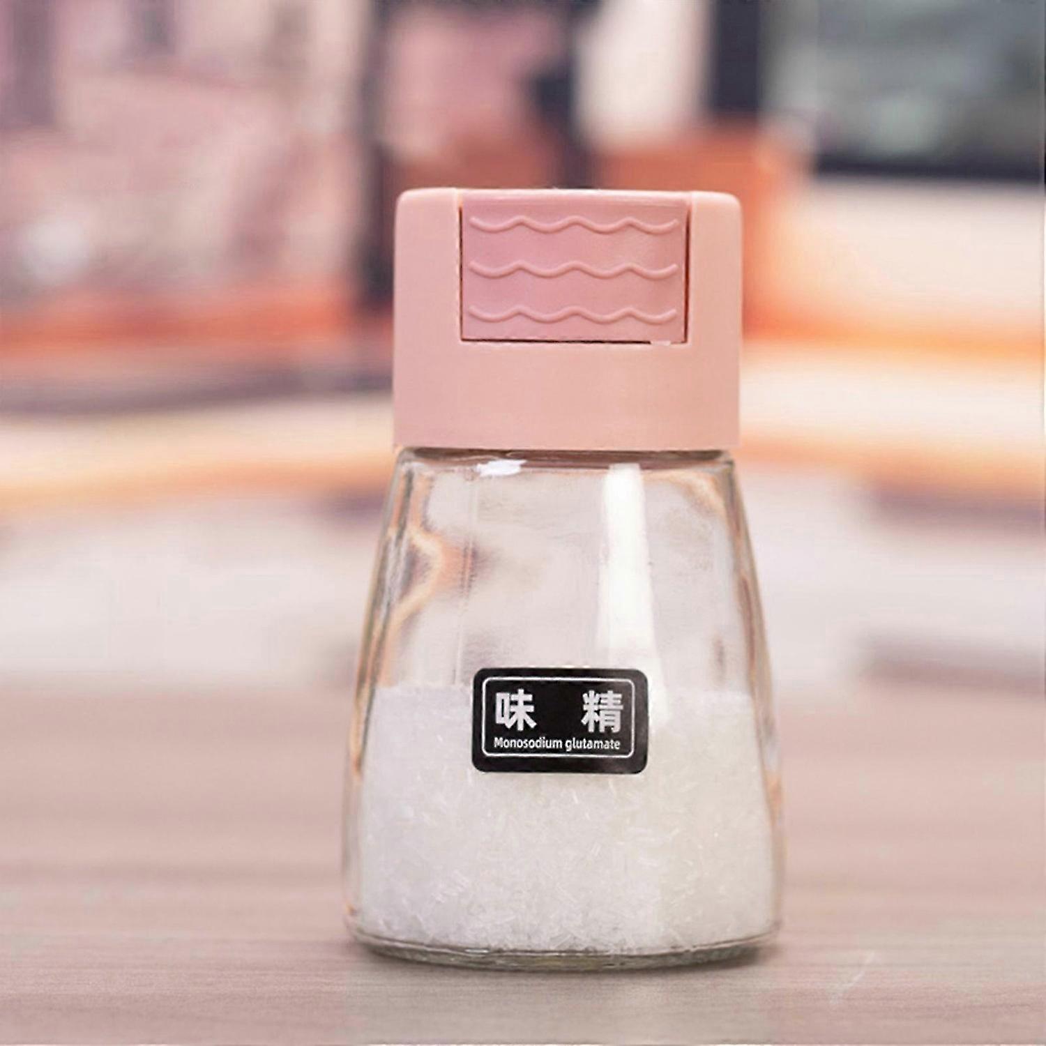 4pcs Salt and Pepper Shakers Precise Quantitative Push Type, 250ml Press type Measuring Salt and Pep