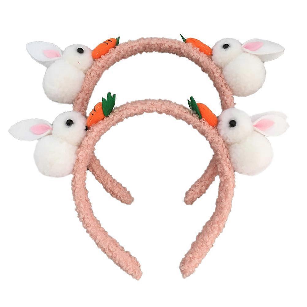 Here's a polished and engaging product description based on your input:
**2pcs Cute Rabbit Carrot Headband – Adorable Easter Hair Accessories
