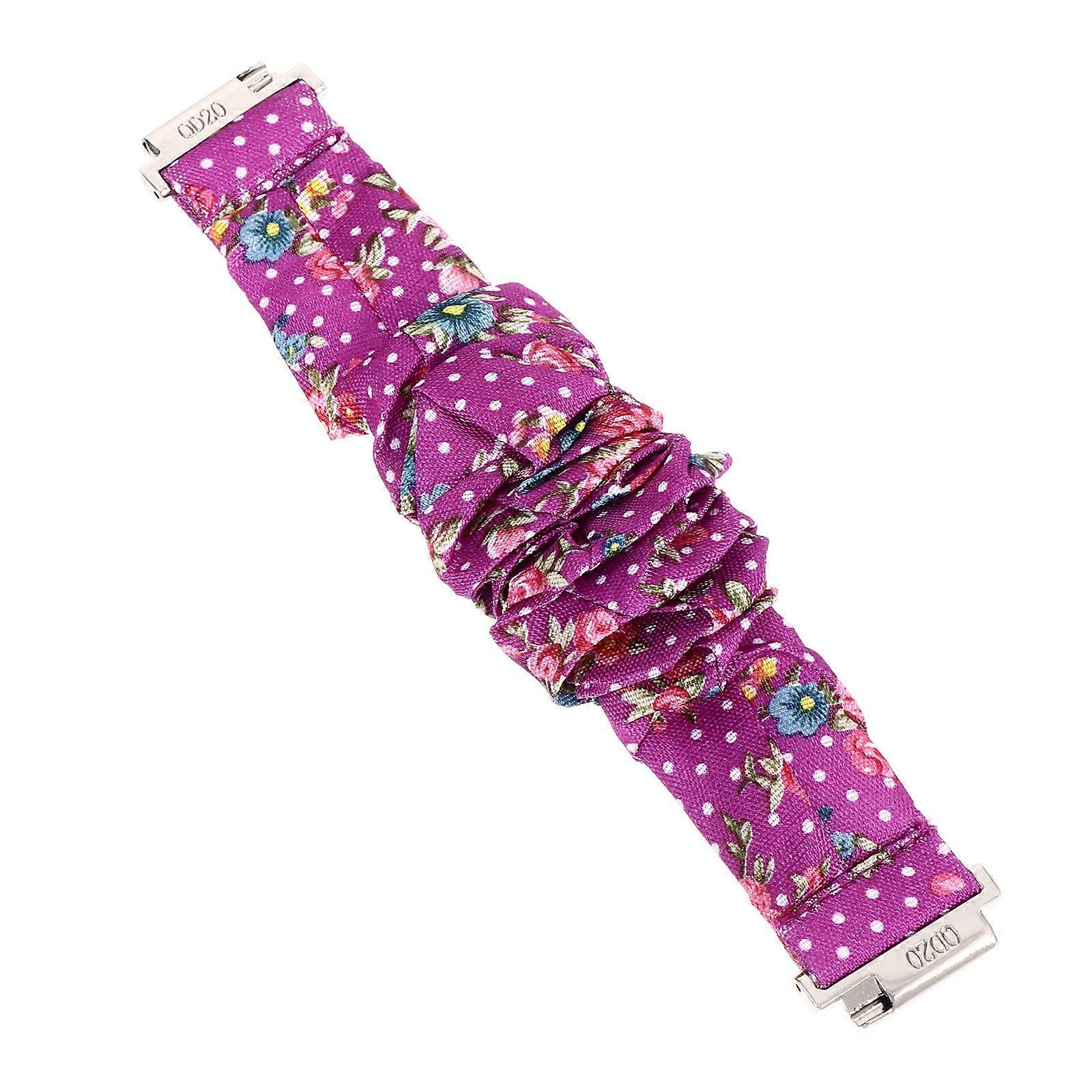 Floral Printed Elastic Watch Band for Unisex Daily Wear – Lightweight, Durable, Comfortable Design for All Day Use and Parties
