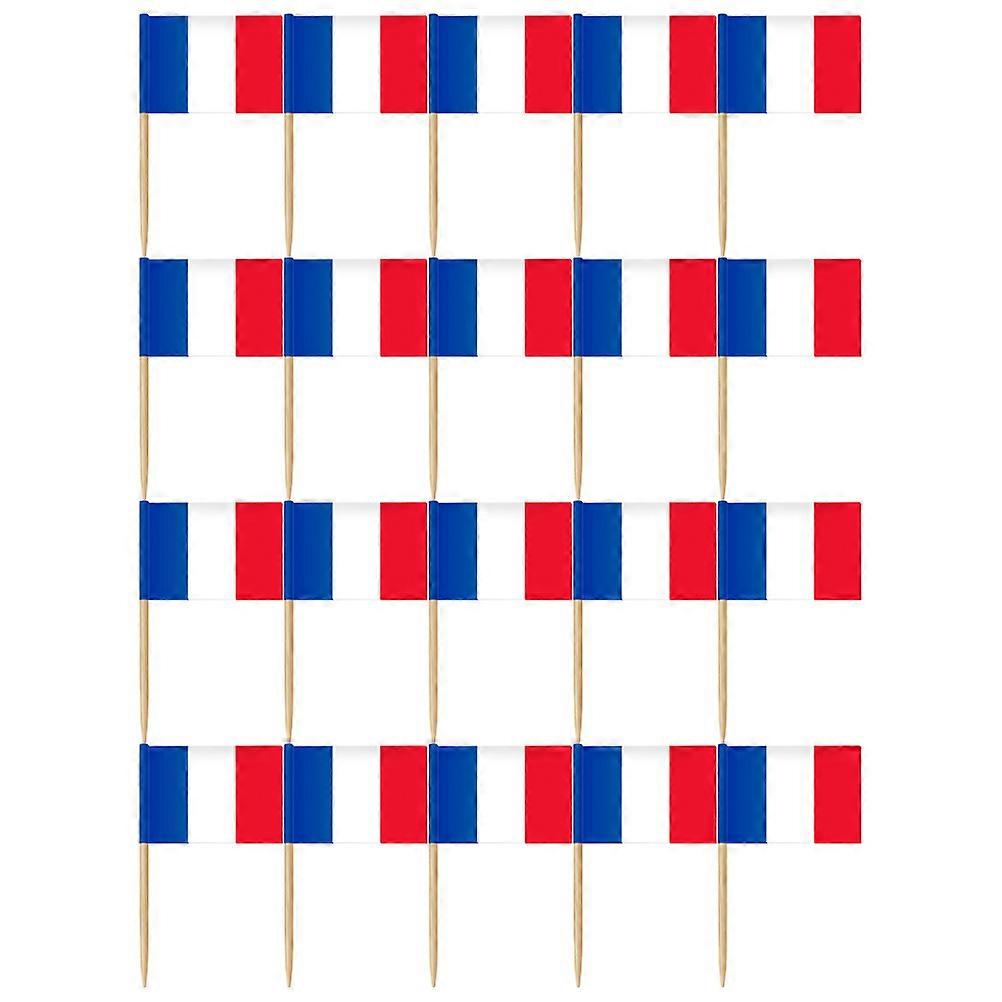 Paper Cocktail Flag Picks for Decoration with Assorted Colors 200pcs Set