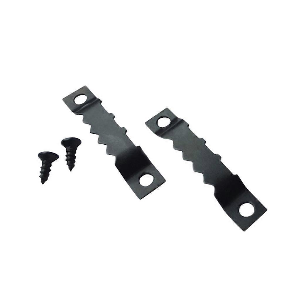 Hooks and Screws for Frame Hanging Kit with 50 Hooks and 100 Screws Black