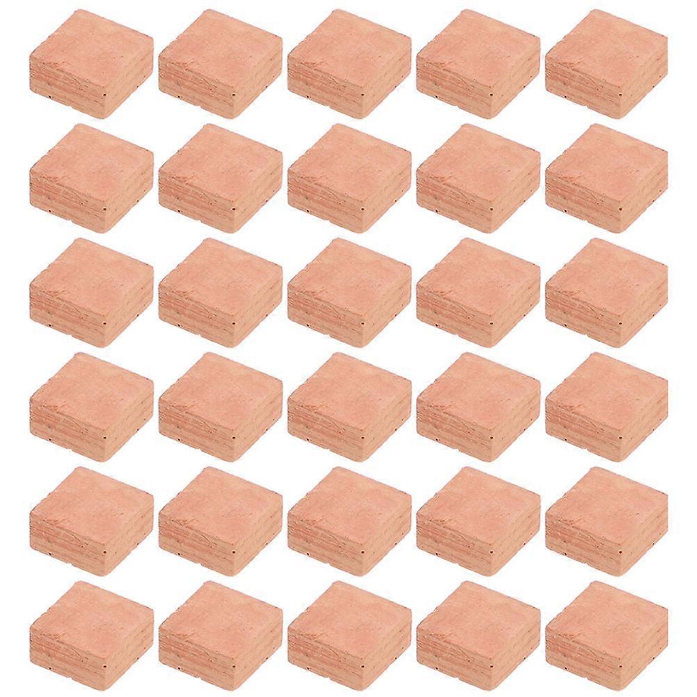 Faux Model Decors 40Pcs Miniature Bricks Square Micro Landscaping For DIY Enthusiasts Kids Building Blocks