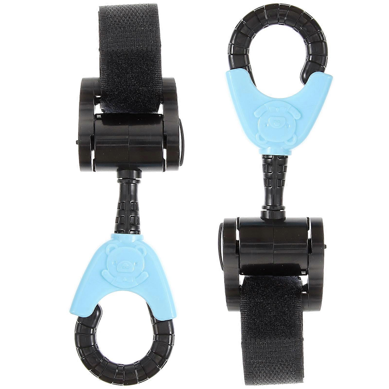 2 pcs Universal Stroller Bag Hooks for Hanging Shopping Bags on Strollers