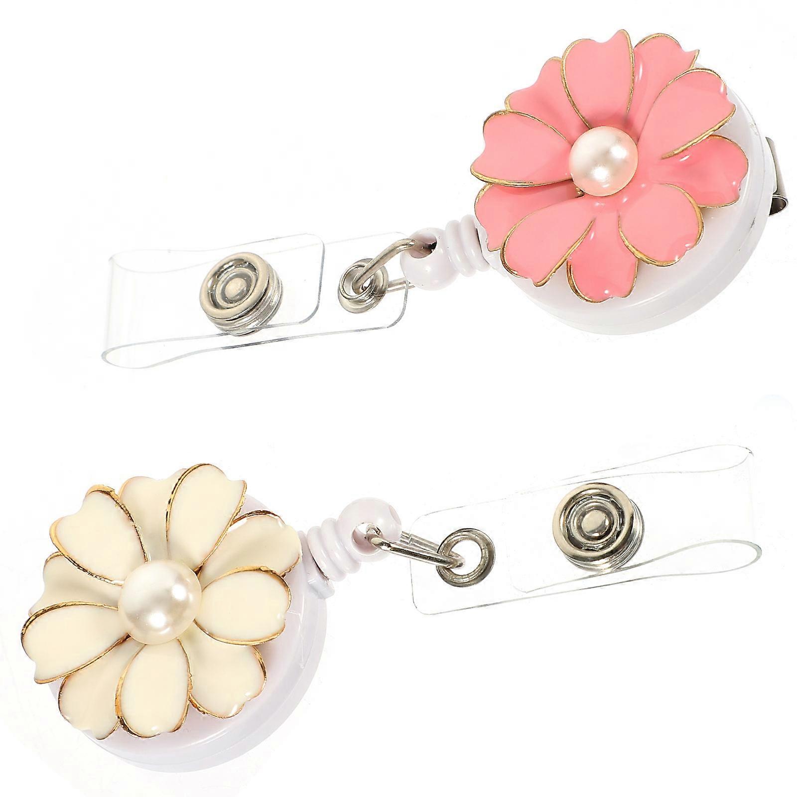 Multi-Function Badge Holder Clips Suitable For Volunteers Office Work 3.5X3.5X2CM Plastic 2Set
