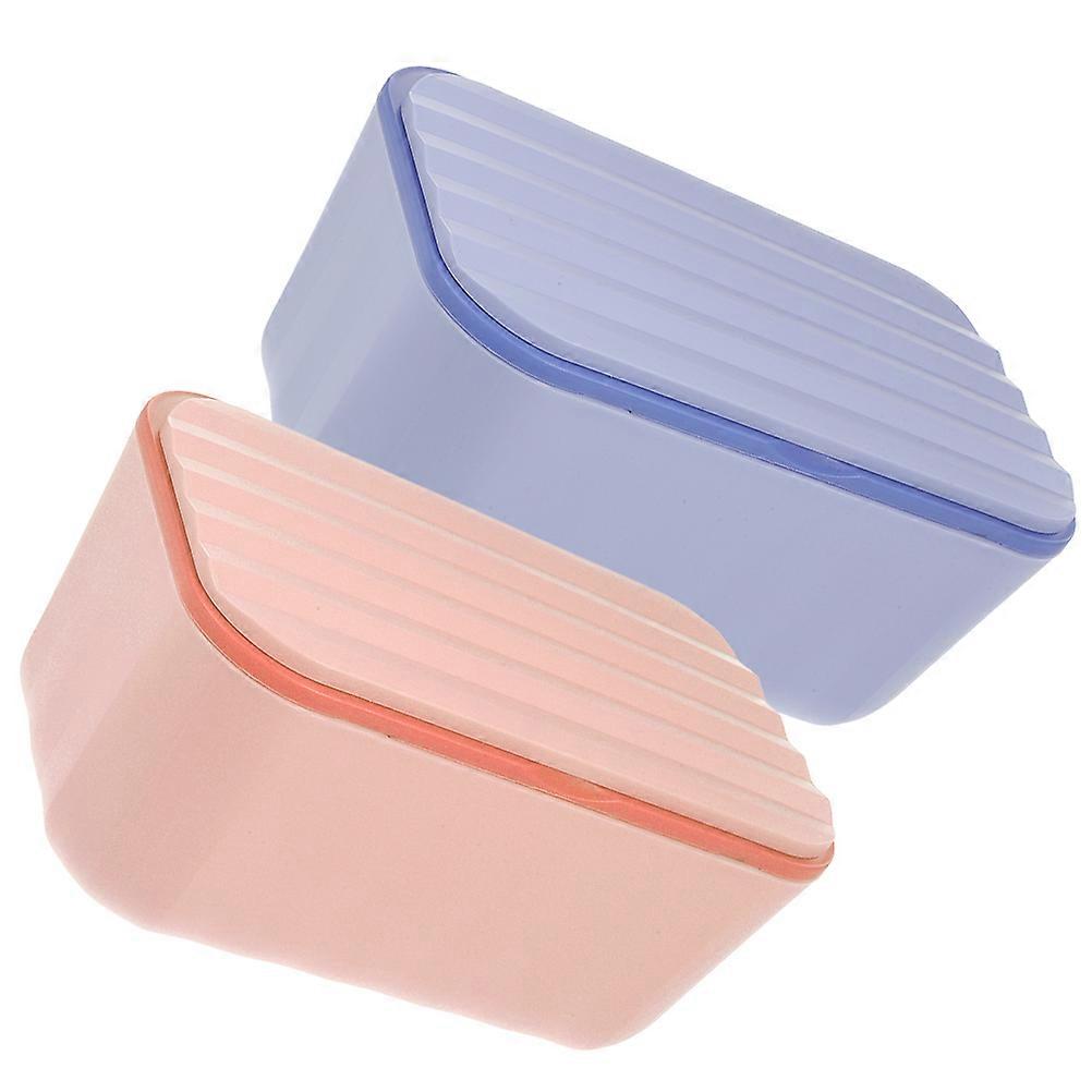 2Pcs Wipes Storage Box Refillable Wipes Case with Sealing Lid Tissue Container