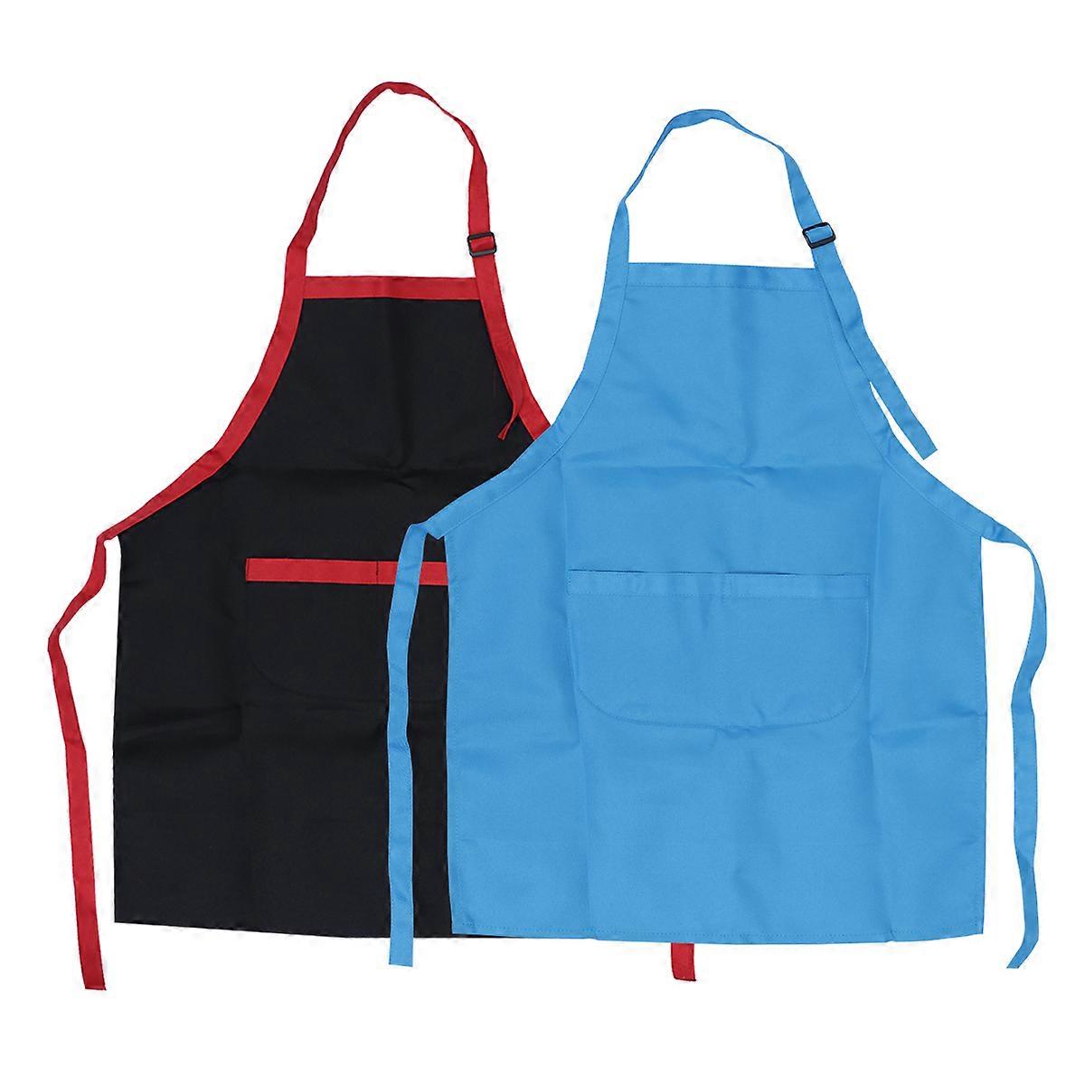 Art Painting Overalls 2Set For Kids Suitable For 5-7 Years Old L Size Easy To Clean Adjustable Aprons