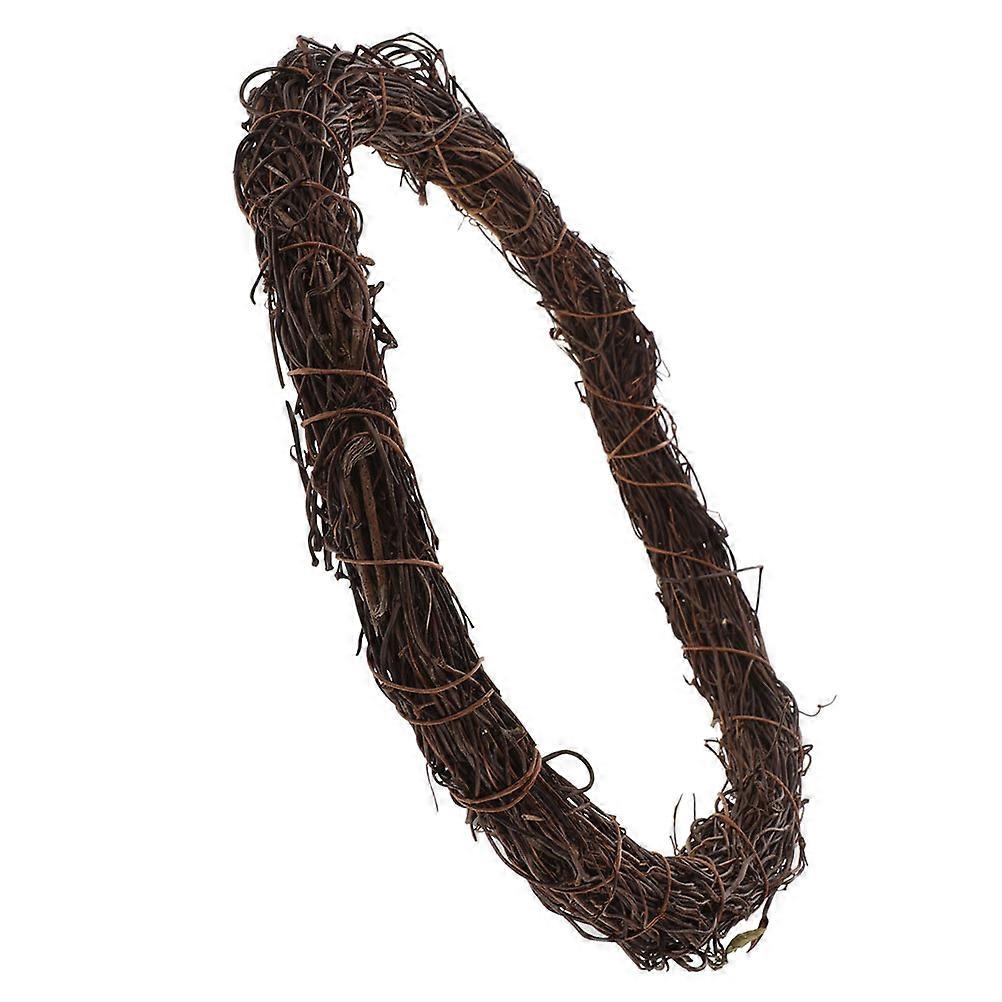 Natural Rattan Wreath Frame for DIY Crafts, Seasonal Decor & Wedding Garland Making – Rustic Vine Circle Home Decoration Material