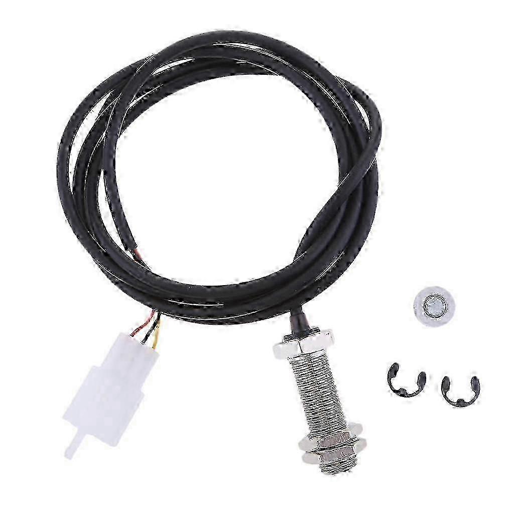 Digital Speedometer Odometer Tachometer Sensor Cable & Magnet ATV Motorcycle-Good