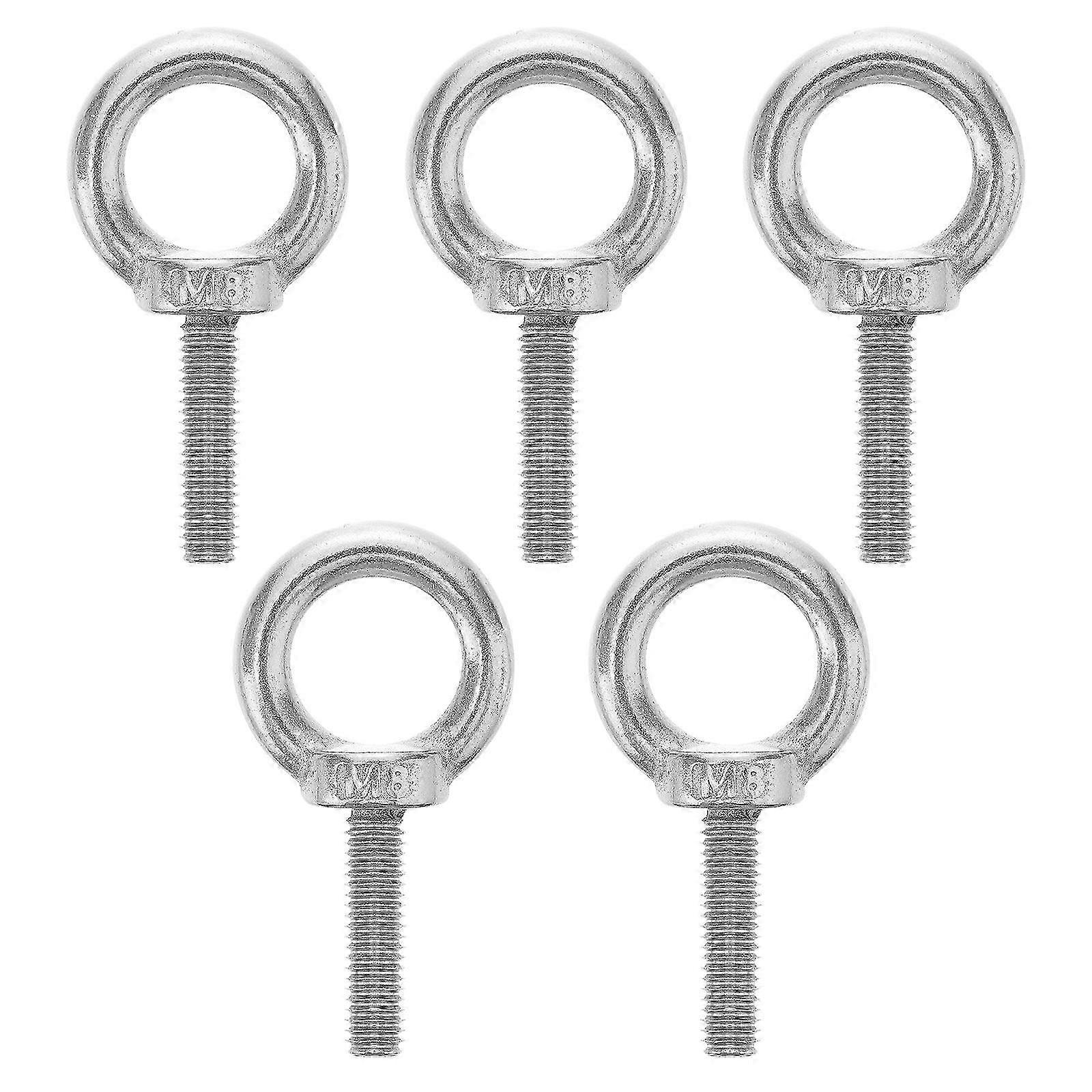 5pcs optic Bolt M8x30 Stainless Steel Threaded Screw Lifting Device Part