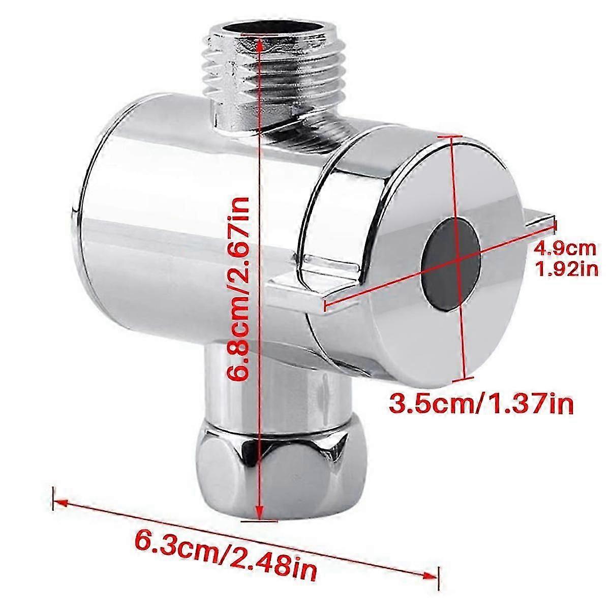 Chrome ABS hose fitting for angle valve and shower arm
