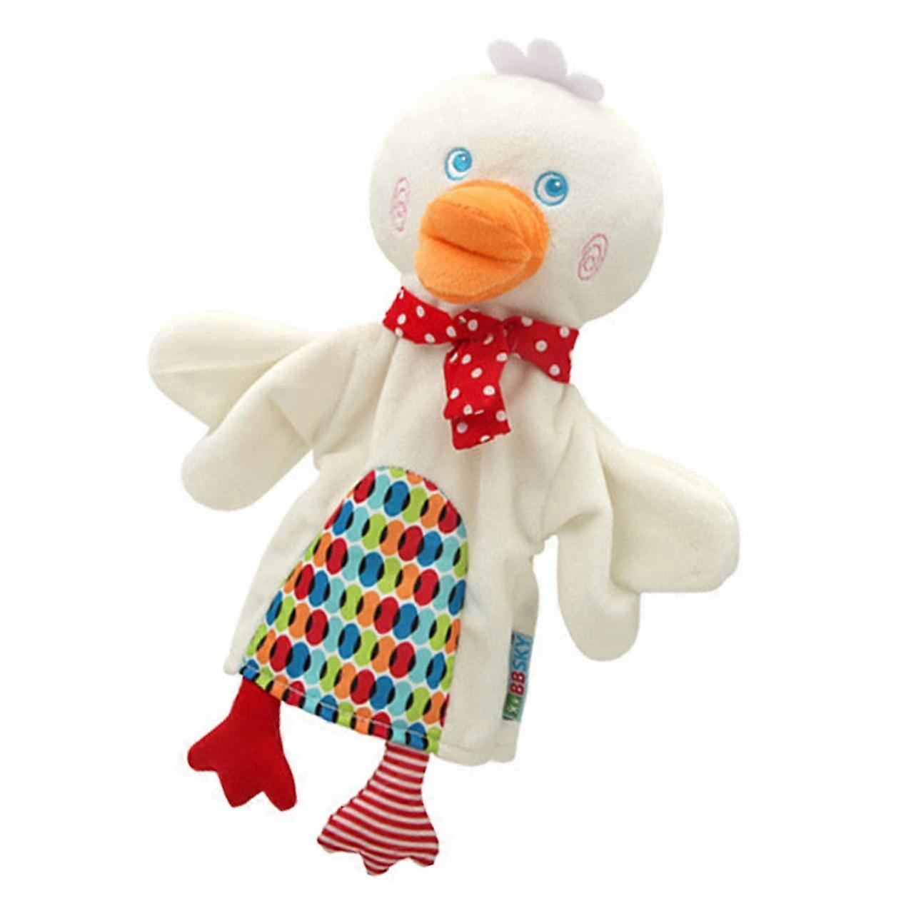 Interactive Duck Hand Puppet Plush Toy For Early Education, Creative Role Play, Soft Safe Material