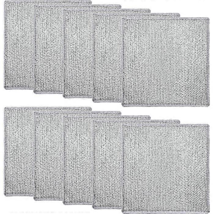 Multifunctional Tea Towel - Unspecified - 10 Pieces - 20x20 cm - Anti-Scratch - Grey