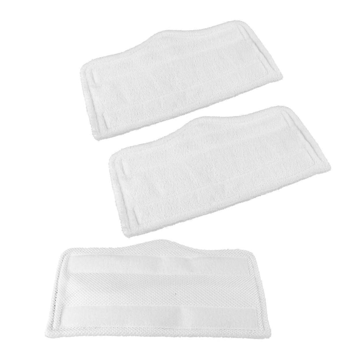 3 pieces microfiber steam mop replacement pads washable mop covers for Shark steam mops and compatible with various floor types
