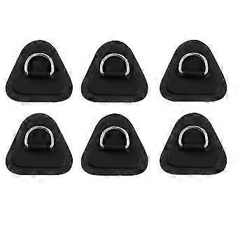 6PCS D-Ring Patch für Schlauchboot Kajak Beiboot SUP, D-Ring PVC Patch Stand-Up Paddleboard Kanu Rafting-Gut