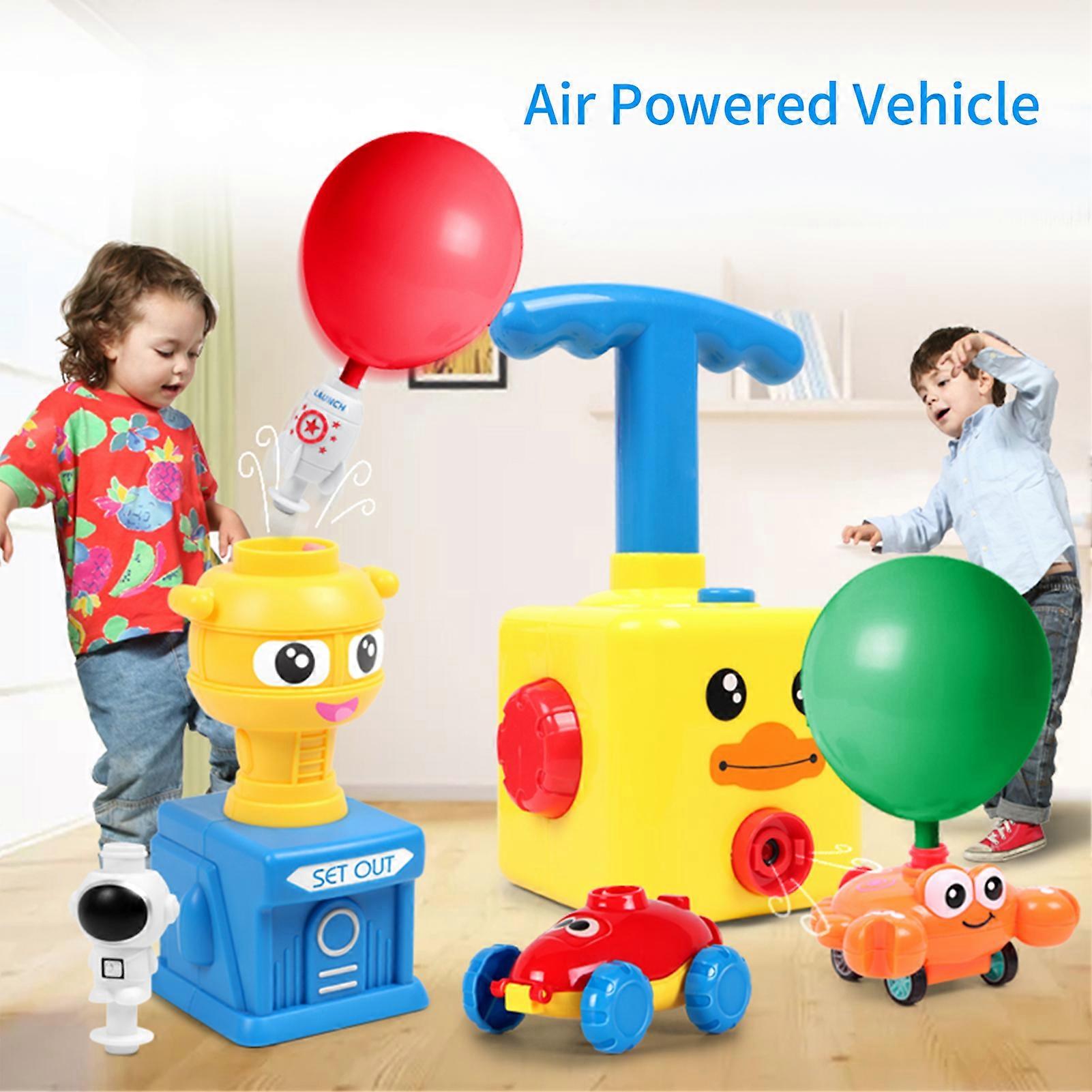 Air Powered Vehicle Balloon Powered Launch Car Balloon Race Car STEM Educational Toy with 12 Balloons Gift for Kids