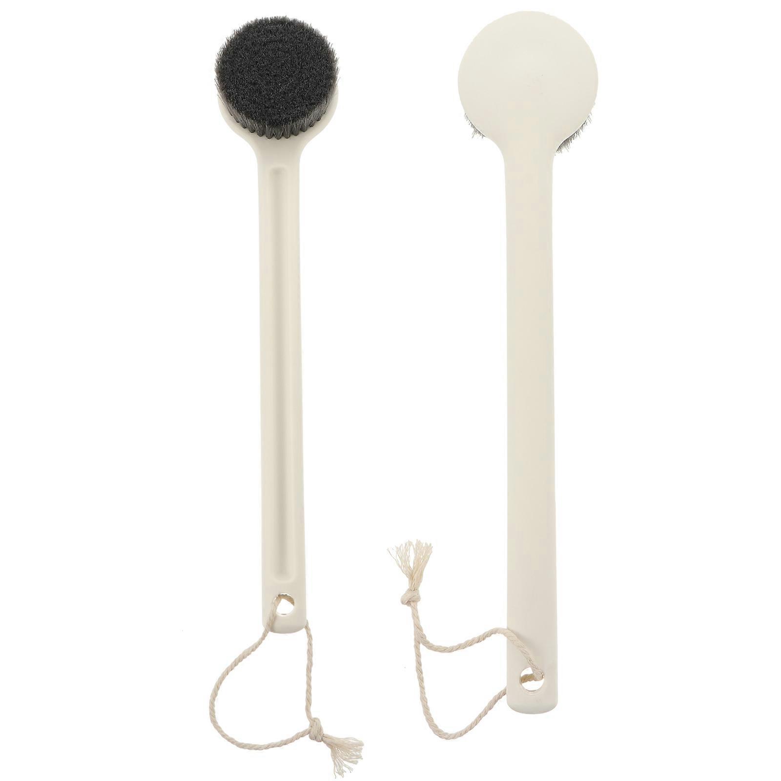 The **Long Handle Body Brush** with sturdy construction and black bristles is a versatile and practical tool designed to enhance your skincare