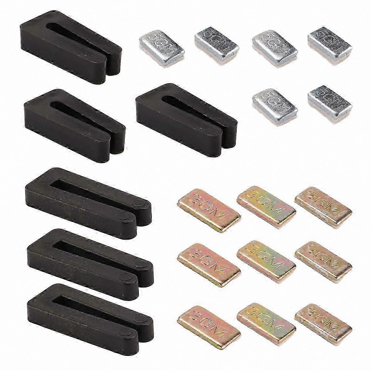 6-Piece Ceiling Fan Balancing Kit with Self-Adhesive 5G and 3G Weights for Blade Adjustment