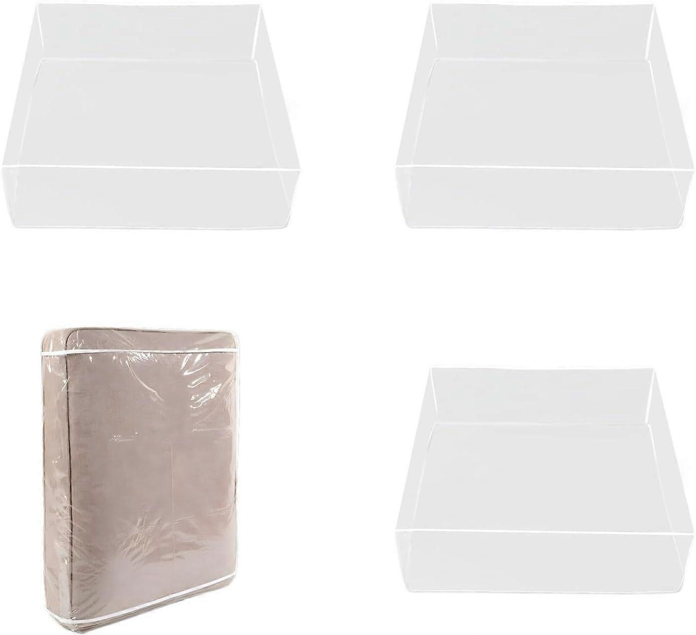Copricuscino per divano in plastica, 4 pezzi Copricuscino per divano trasparente impermeabile