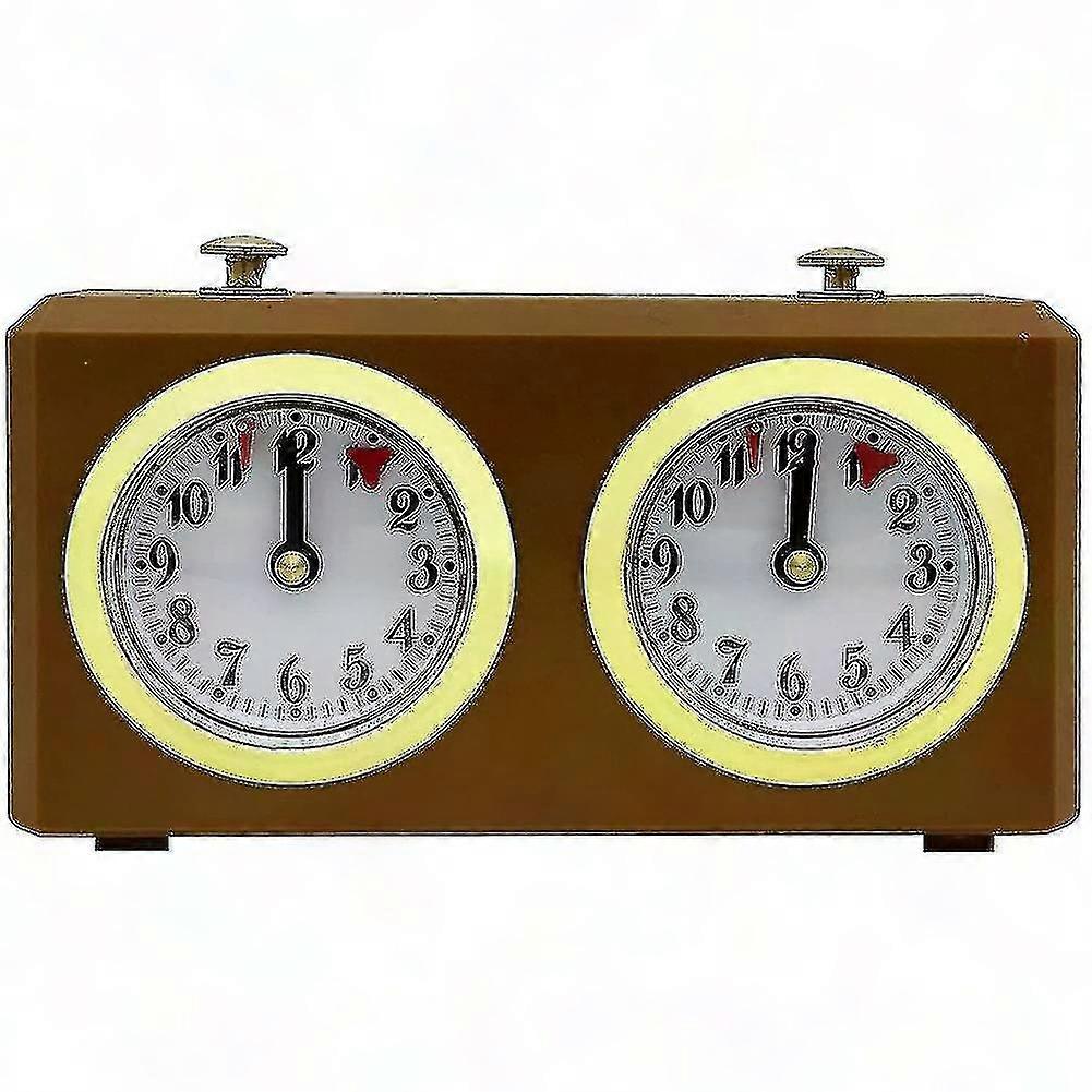 Mechanical Chess Clock Analog - Official Game Timer Clock, No Battery Needed, Chess Timer for Tournaments