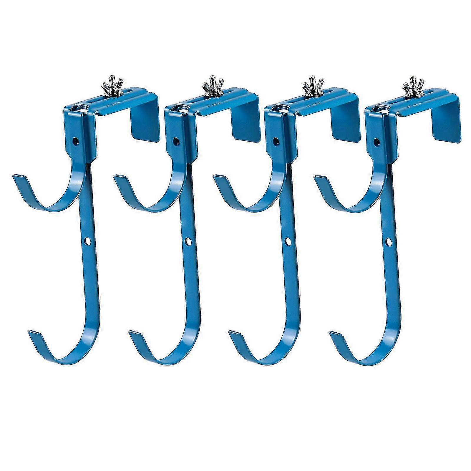 New 2/4pcs Adjustable Aluminum Pool Pole Hanger Hook
