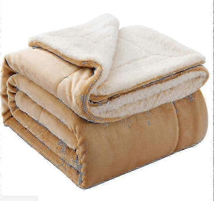 Couverture en velours à double face lamb woolen