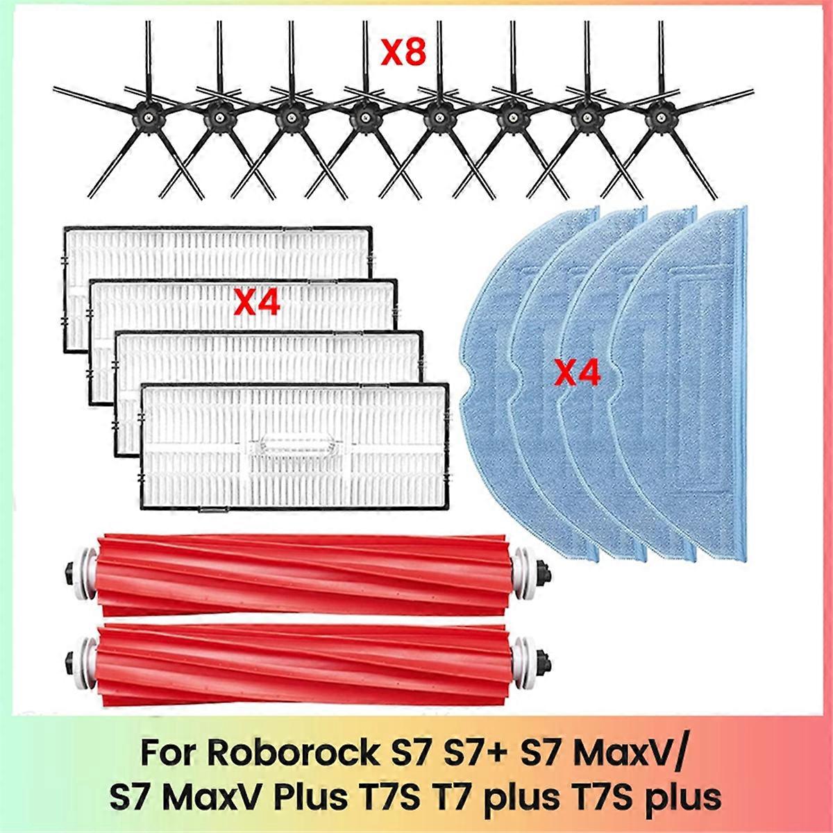 For S7 S7+ S7 MaxV / S7 MaxV Plus T7S T7 Plus T7S Plus Vacuum Cleaner Parts Main Side Brush Filter M
