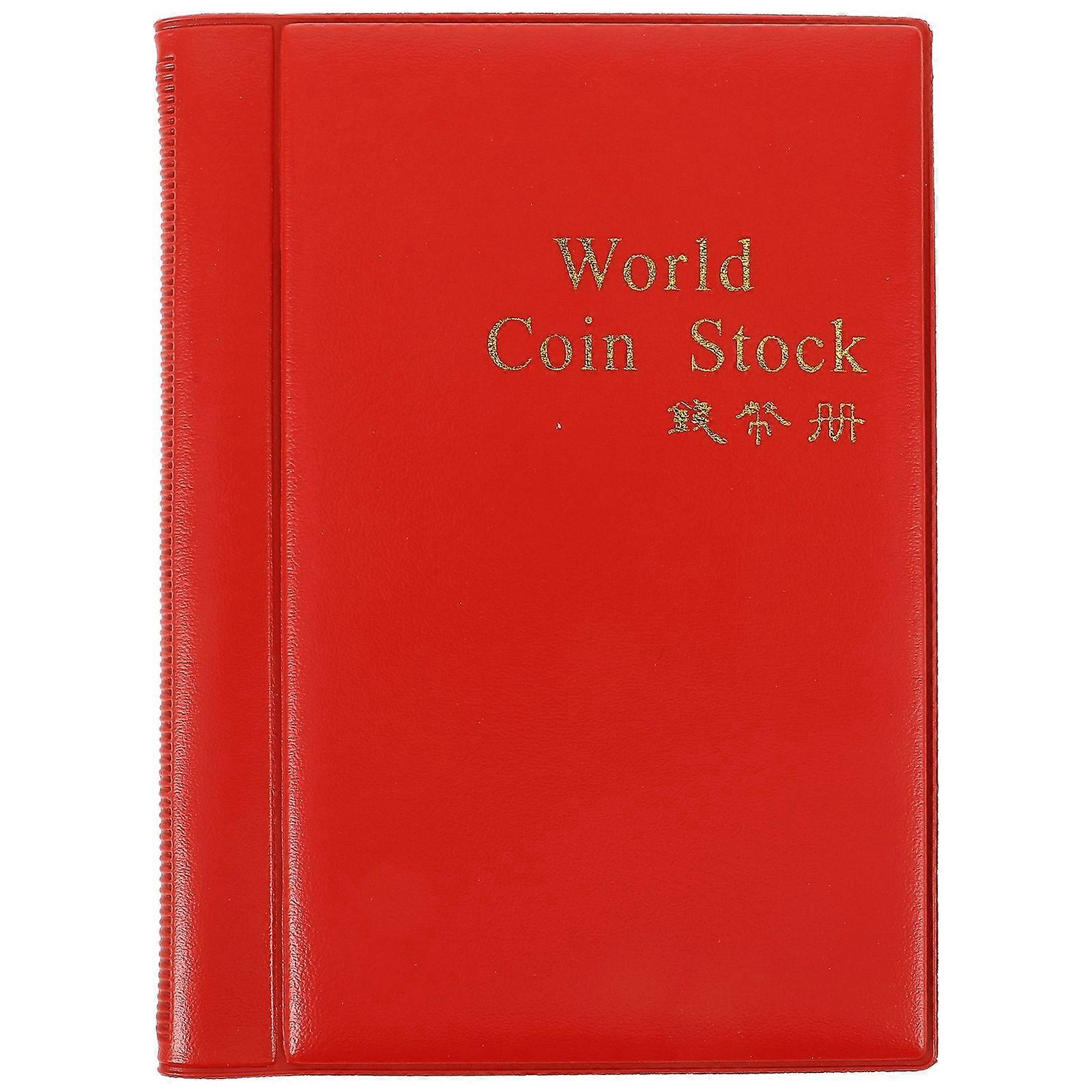 120-Coin Collectors Collecting Album Holder (Red)