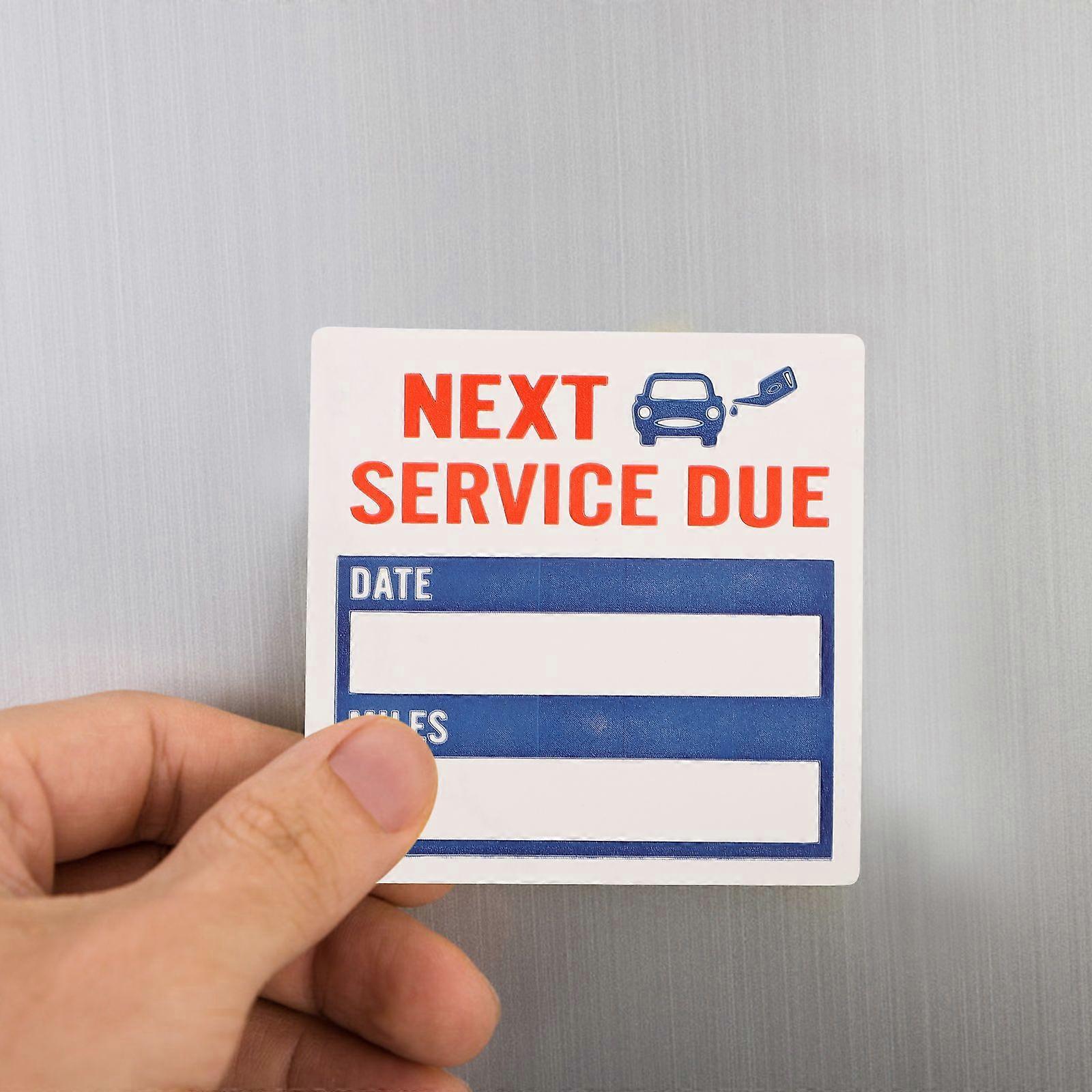 1 Roll of 150Pcs Service Due Stickers Simple Car Window Stickers Auto Stickers